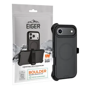 Soft Cushion Eiger Boulder Magsafe Case for Apple iPhone Air Black