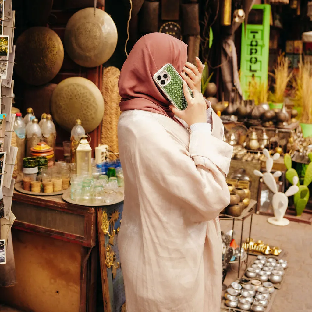 Colorful option Transparent Edge Koutoubia Moroccan Tiles Samsung Phone Case