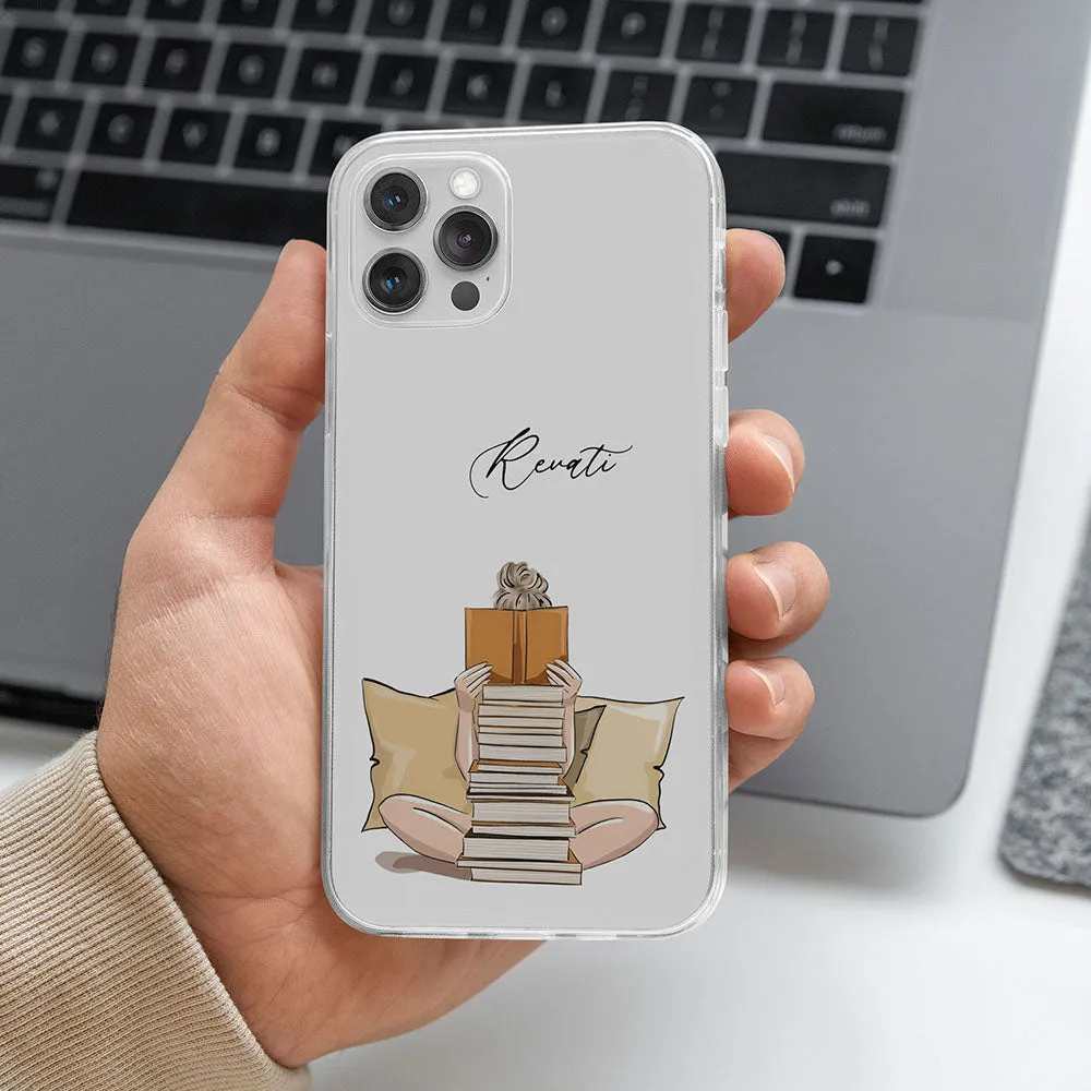 Bookworm Transparent Silicone case Premium Texture Layer