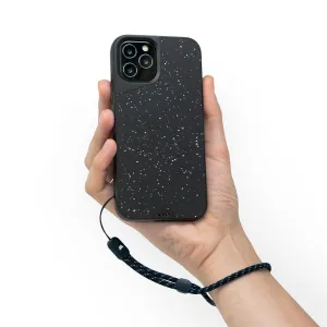 Shock Absorbing simple design Black & Blue Wrist Strap