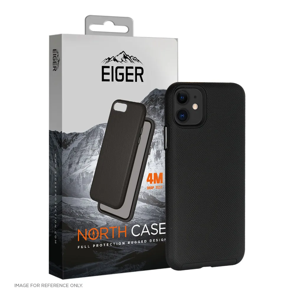 Eiger North Case for Apple iPhone 12 / 12 Pro in Black Protective Surface Scratchproof Surface