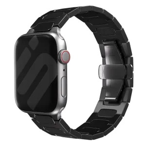 Apple Watch Bullet Titanium Strap (Black) Luxury Everyday Look