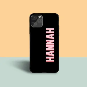 Protective Case With Custom Name Creative Form Luxury Accent