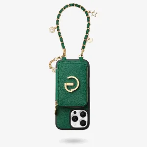 Allure Chain Series-  Protective Wireless Charging Wallet Phone Case with Wristlet Flexible Touch