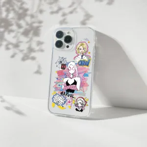 Spider Gwen Silicone Clear Case Rugged Design Style Grip Layer