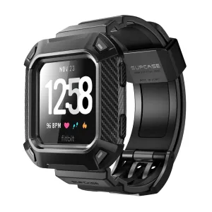 Light Armor Guarding Men??s Armor Fitbit Versa Unicorn Beetle Pro Wristband Case-Black