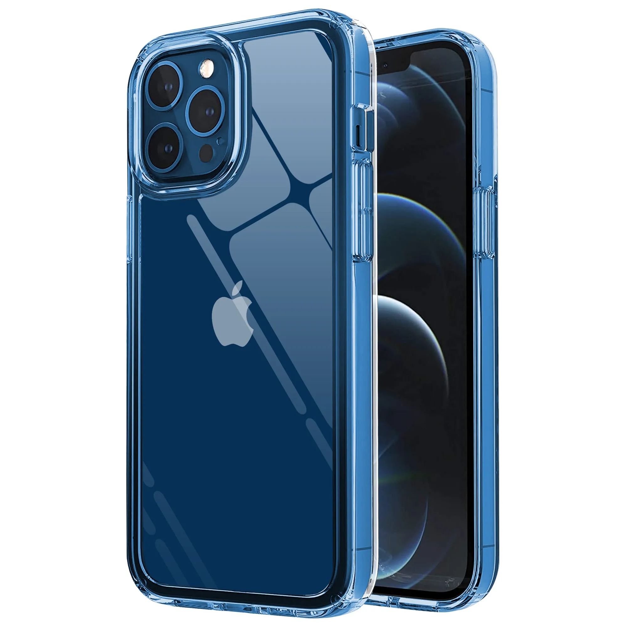 Metal Texture iPhone 12 Pro Max Case Hard Back Soft Bumper Around Slim Soft Silicone