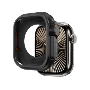 Bandz Apple Watch 10 - 46mm Metal Case (Black) Workout Shield Flexible Fit