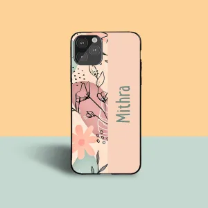 Flowers Yard Name Protective Case Compact Look Light Finish