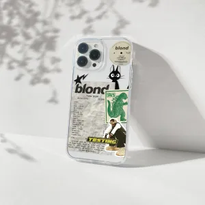 Slim Look Flexible Pattern Texture Frank Ocean Blond Aesthetic Silicone Clear Case