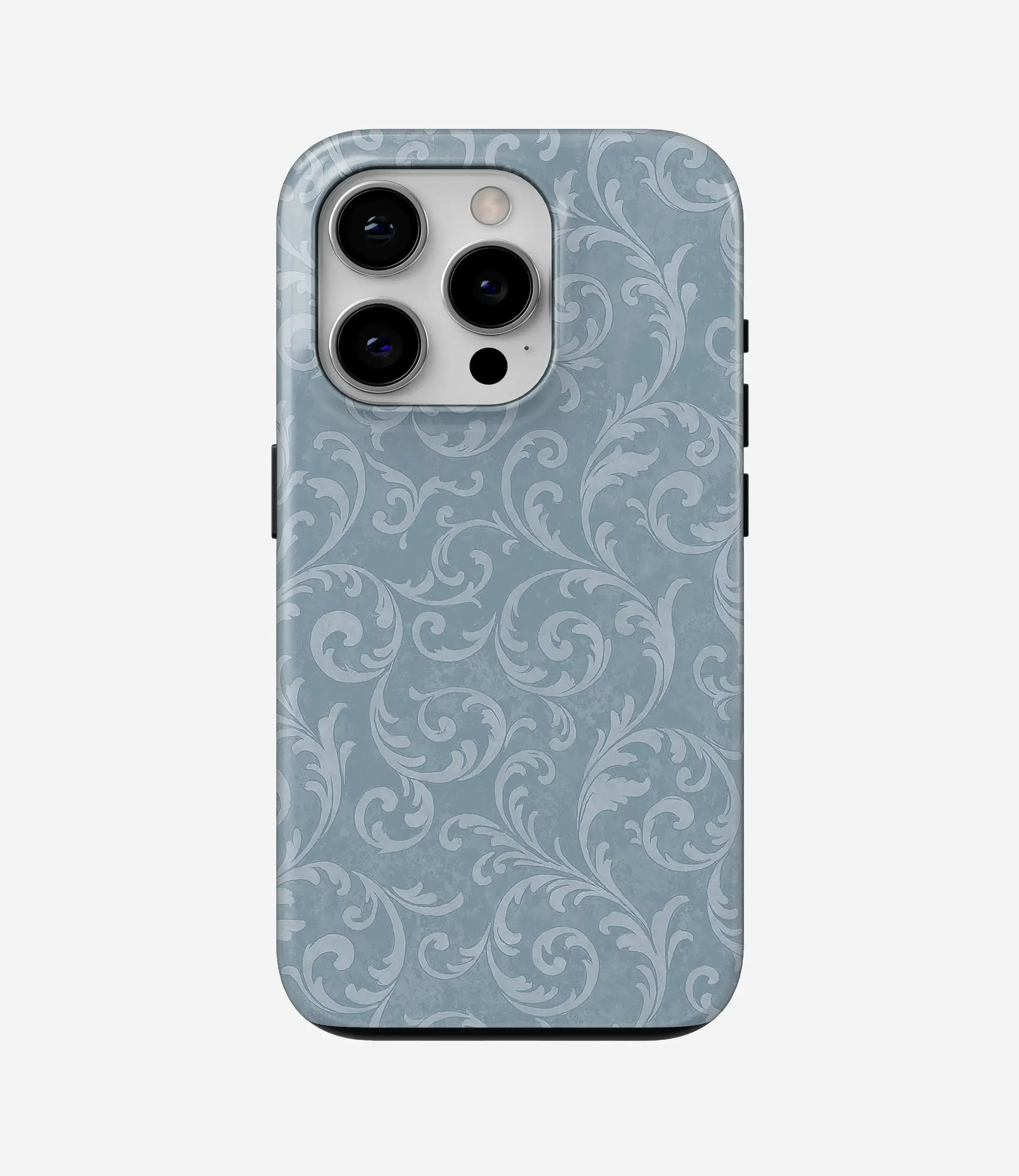 Frosted Filigree Glossy Armoured Case Simple Style
