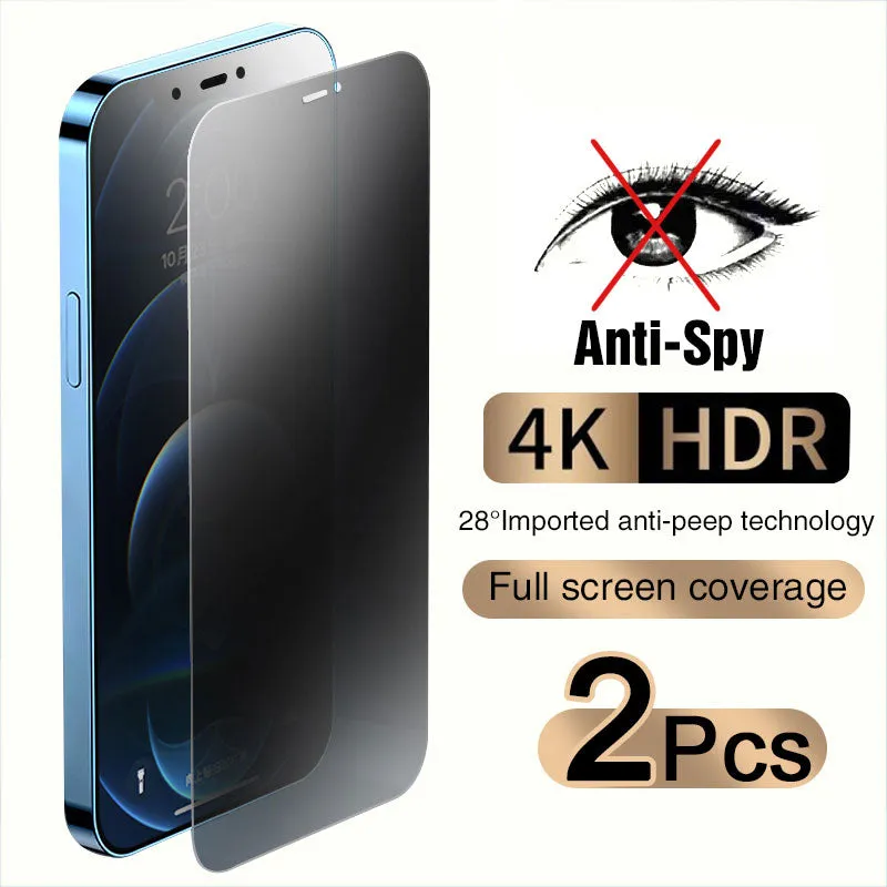 Flexible structure Full Cover Anti-Spy Screen Protector For iPhone