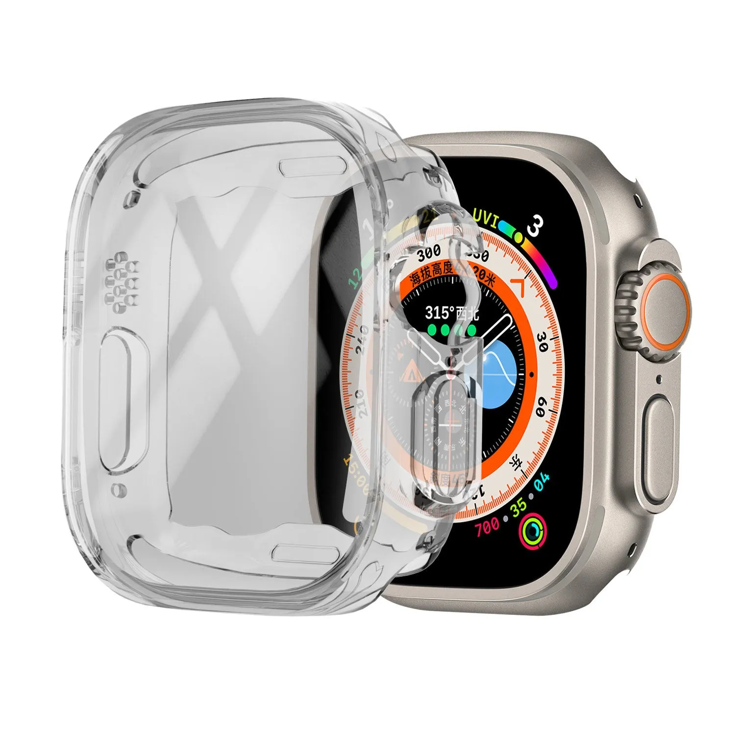 Apple Watch Ultra TPU Case 49mm (Transparent) Scratch Shield