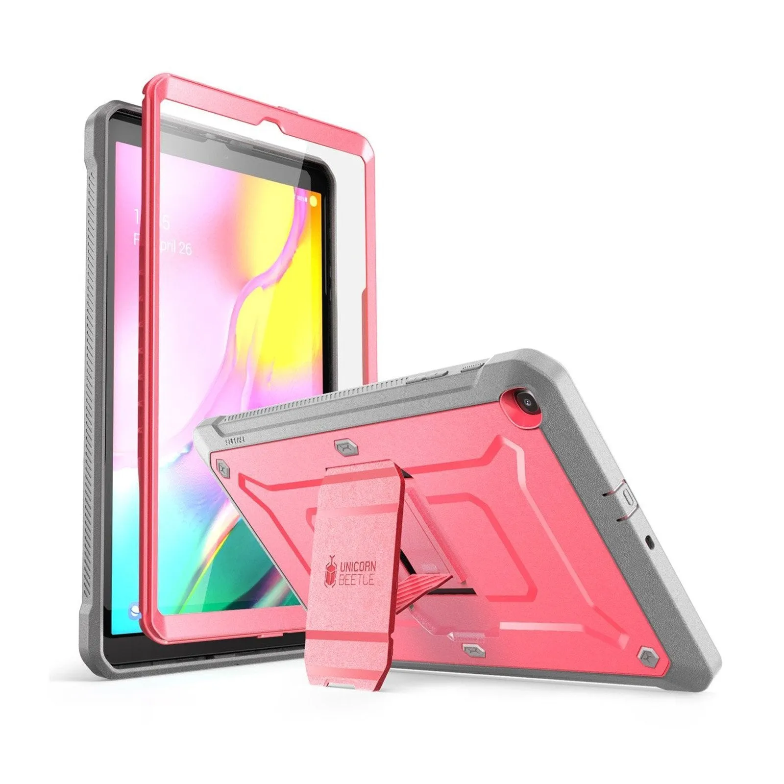 Galaxy Tab A 10.1 inch (2019) Unicorn Beetle Pro Full-Body Case-Pink casual lifestyle design