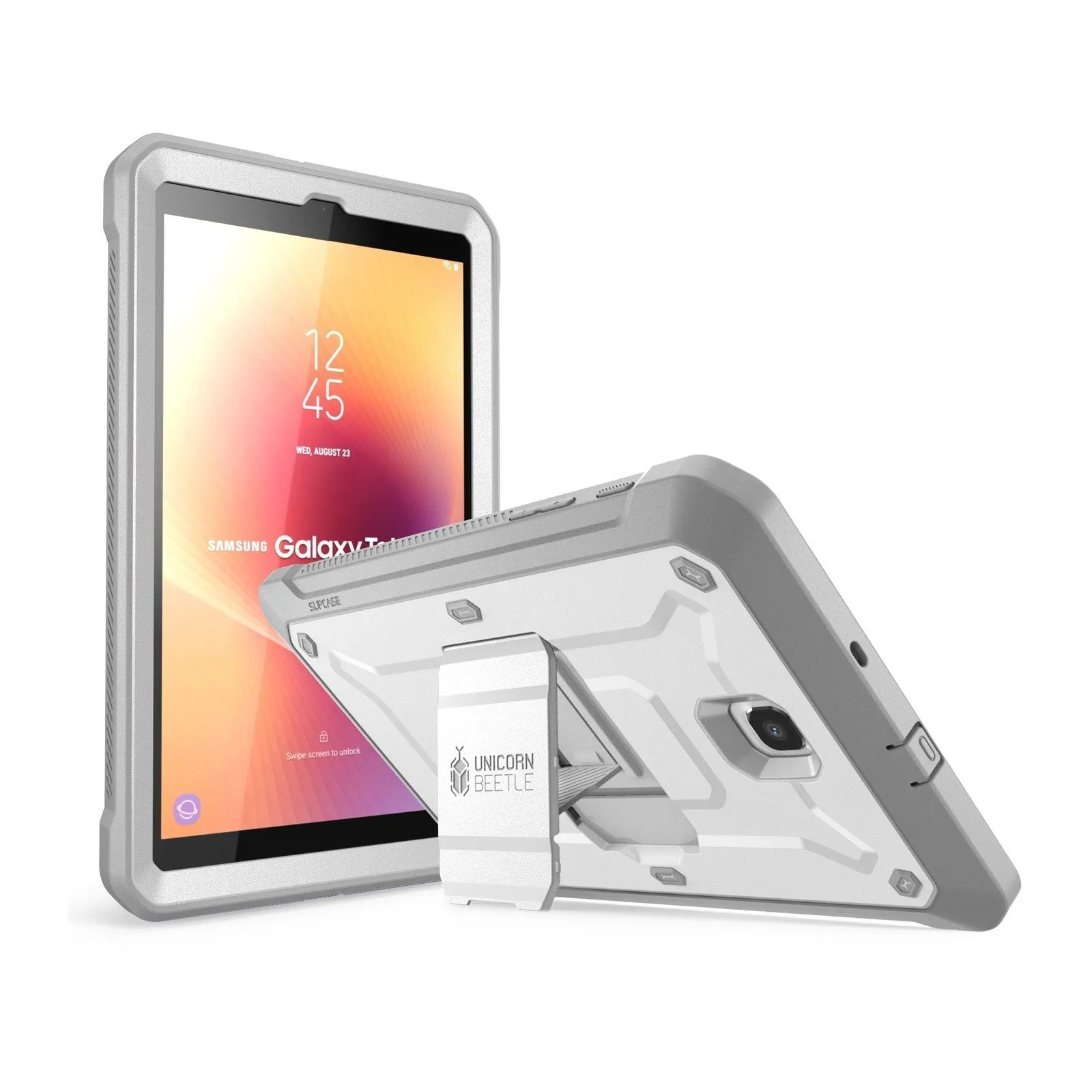 Secure fit Galaxy Tab A 8 inch (2018) Unicorn Beetle Pro Rugged Case-White