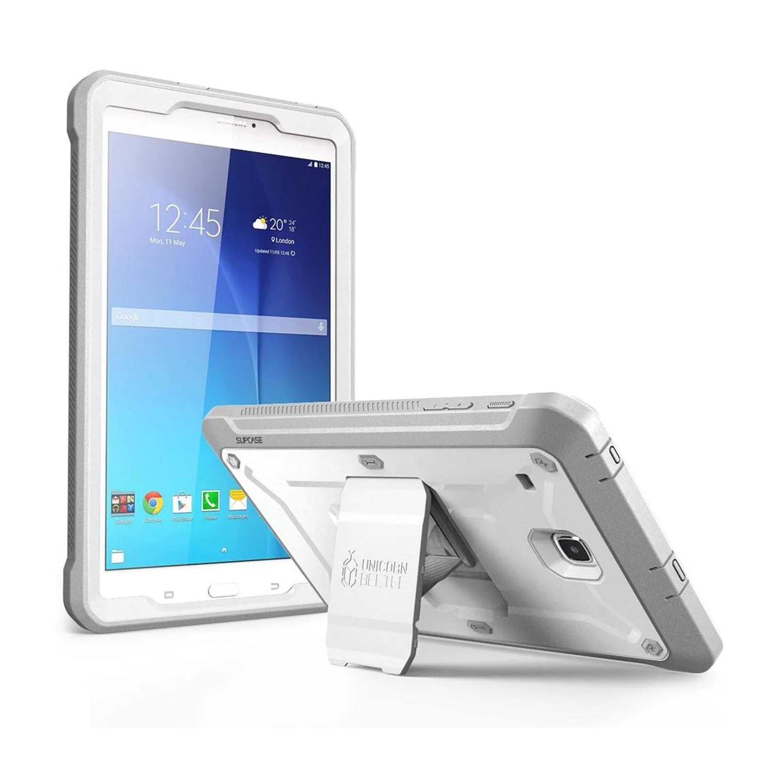 Galaxy Tab E 8.0 inch (2016) Unicorn Beetle Pro Rugged Case with Built-in Screen Protector-White Tablet Sleeve Ultra Thin Tablet Case