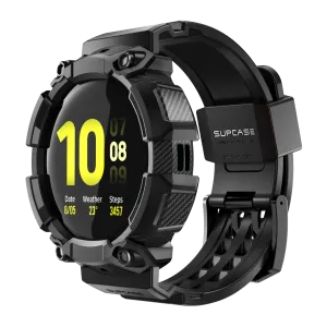 Galaxy Watch Active 2 44mm Unicorn Beetle Pro Wristband Case-Black Anti-Slip Texture Quick Install