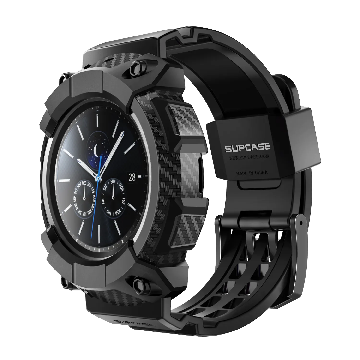 Impact Armor Guard Galaxy Watch3 45mm Unicorn Beetle Pro Wristband Case-Black