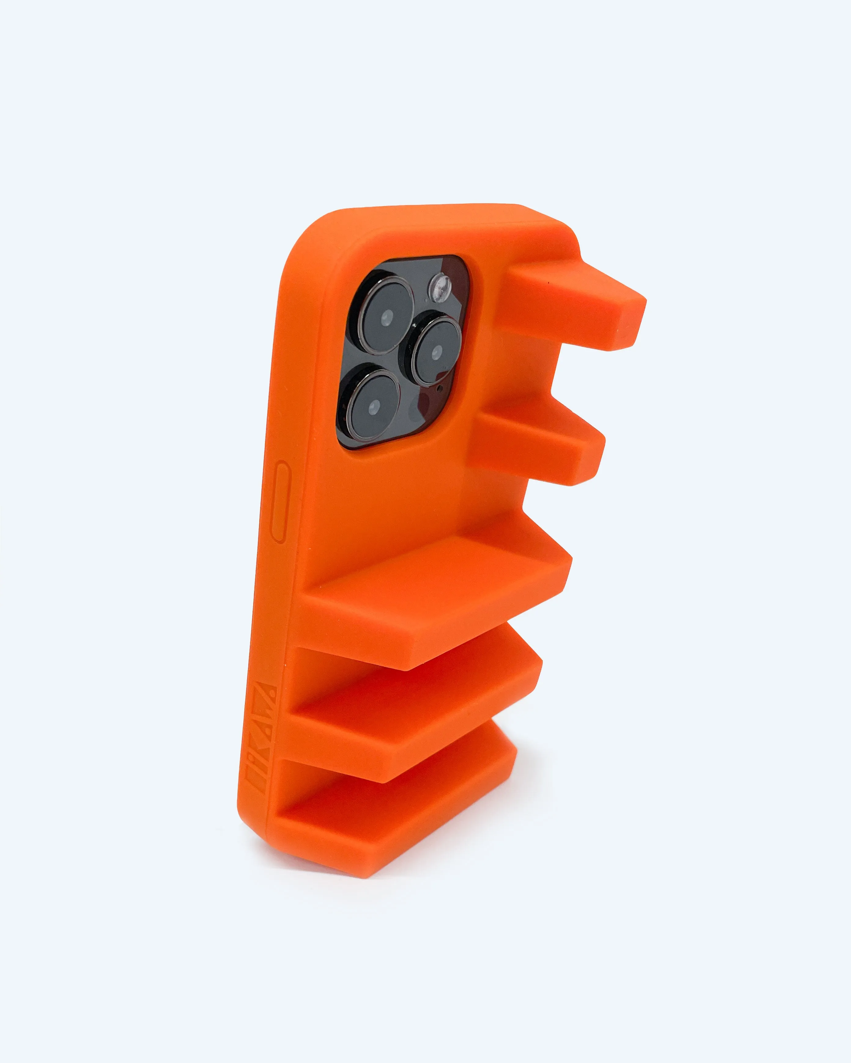 Polished Texture Slim Fit Design Geta Phone Case in Vermillion