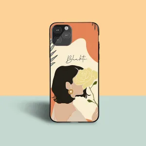 Frosted surface Trendy Texture Finish Girl Art Name protective case