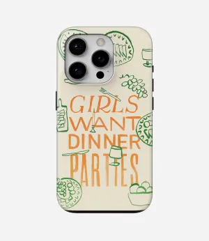 Girls Just Wanna Eat Glossy Armoured Case Luxury Style Drop Shield