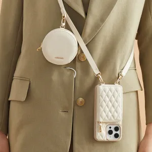 Office Accessory ThreadTrend- Argyle Phone Case Round Pouch Set