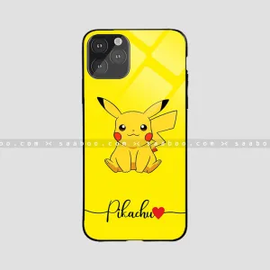 Glossy Protective Case With Pikachu Name Protective Layering