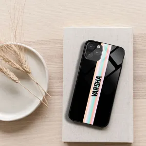 Glossy Protective Case With Rainbow Name Light Finish