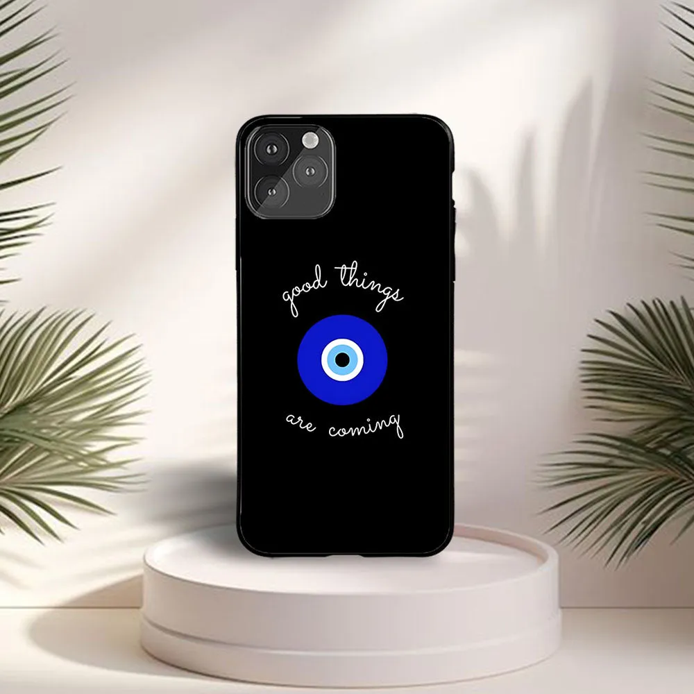 Creative Accent Comfort Layer Texture Good Things Are Coming Evil Eye Printed Phone case