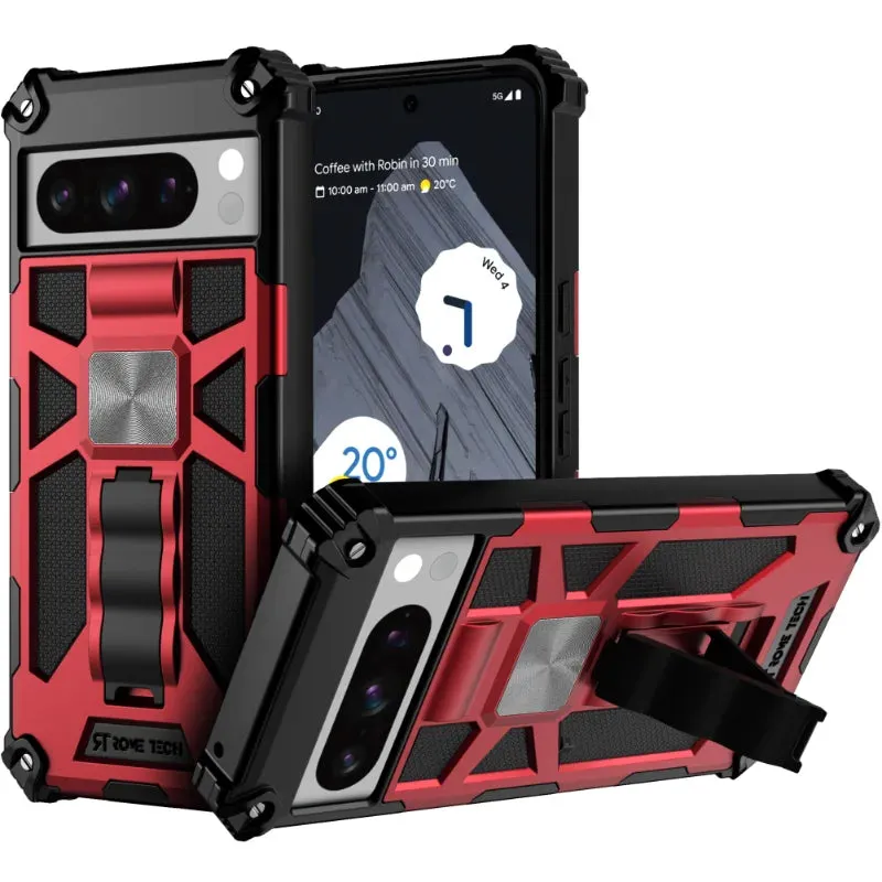 Rugged Grip Google Pixel 8 Pro Armor Case with Ring & Magnetic Mount