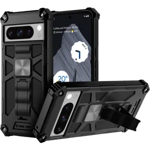 Google Pixel 8 Pro Armor Case with Ring & Magnetic Mount Trendy Accessory Professional Look