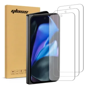 Google Pixel 9 Pro Fold Tempered Glass Screen Protector 3 Per Pack Enhanced grip Anti glare