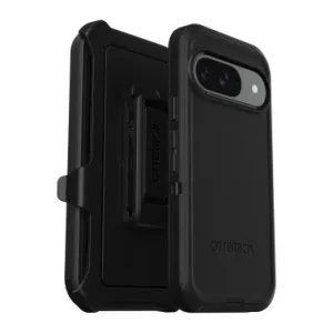 Google Pixel 9/9 Pro Otterbox Defender Series Case - Black Marble finish Matte Build
