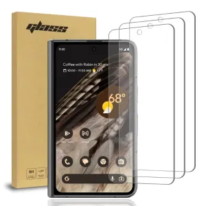 Google Pixel Fold Front Screen only (3 Per Pack) 2.5D Glass Screen Protector Strong Surface Soft Detail