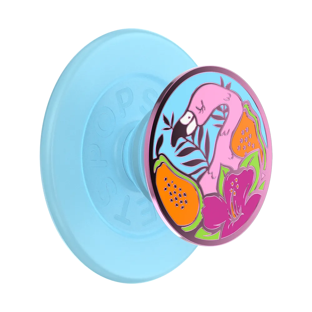 Pop Socket Travel Fashion Grip Flamingo Boca Cabana PopGrip for MagSafe