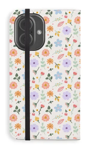 Luxury Finish Texture Charm Folio Case