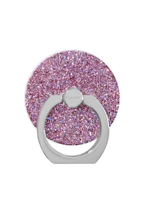 Pink Glitter Adhesive Phone Ring Stand Minimalist Grip