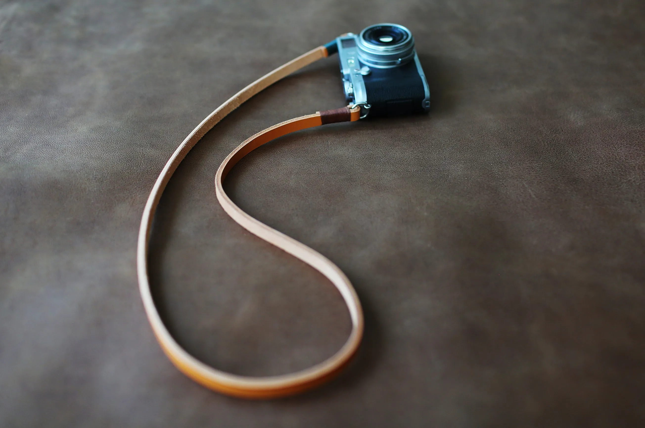 lim 9mm Leather Camera Strap ?C Adjustable, Handmade in Light Brown | WINDMUP Event