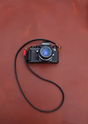 Handmade 8mm Full-Grain Two-Tone Leather Camera Strap ?C Vintage Neck Strap Everyday Use Outdoor Lanyard