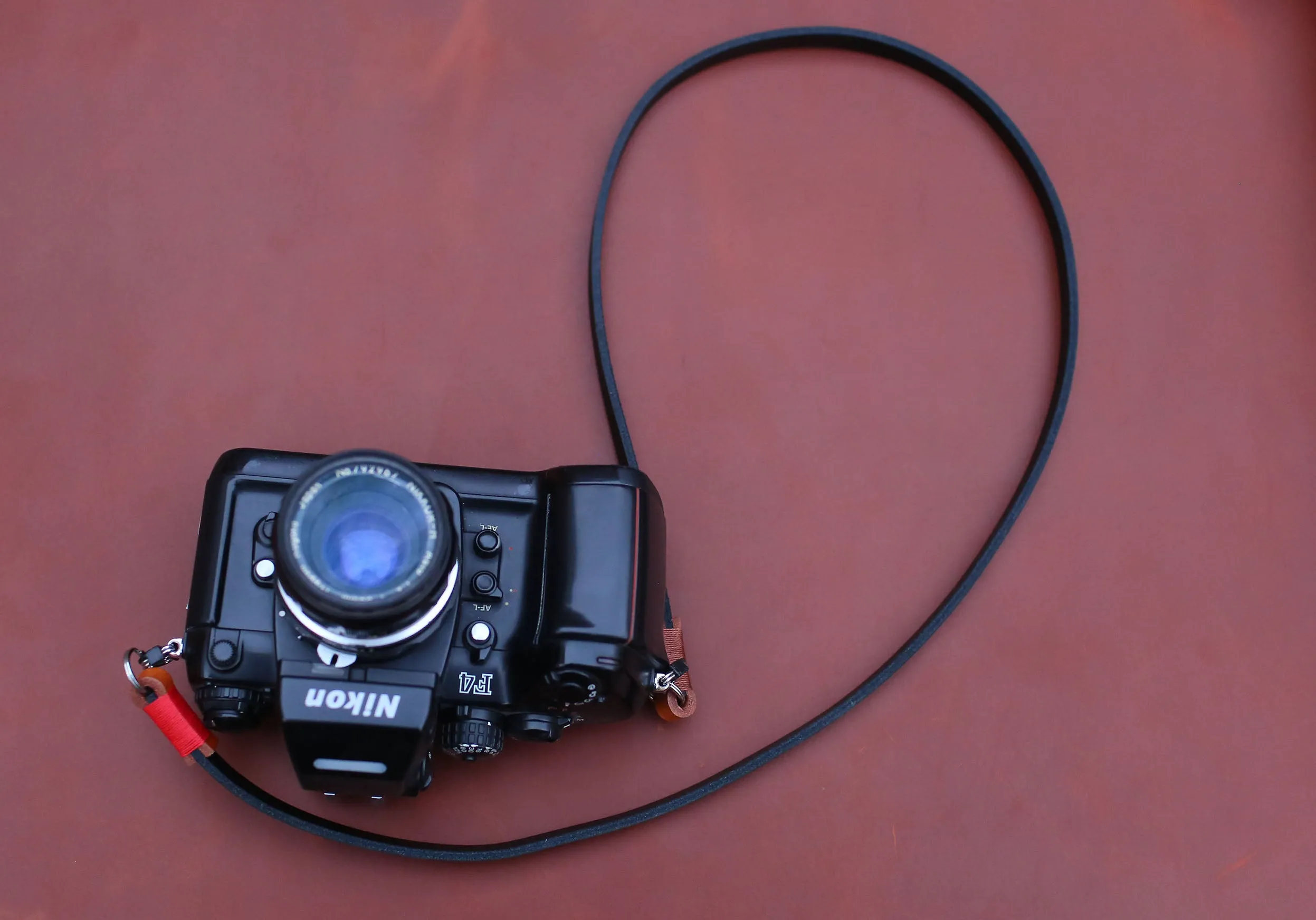 Handmade 8mm Full-Grain Two-Tone Leather Camera Strap ?C Vintage Neck Strap Trendy