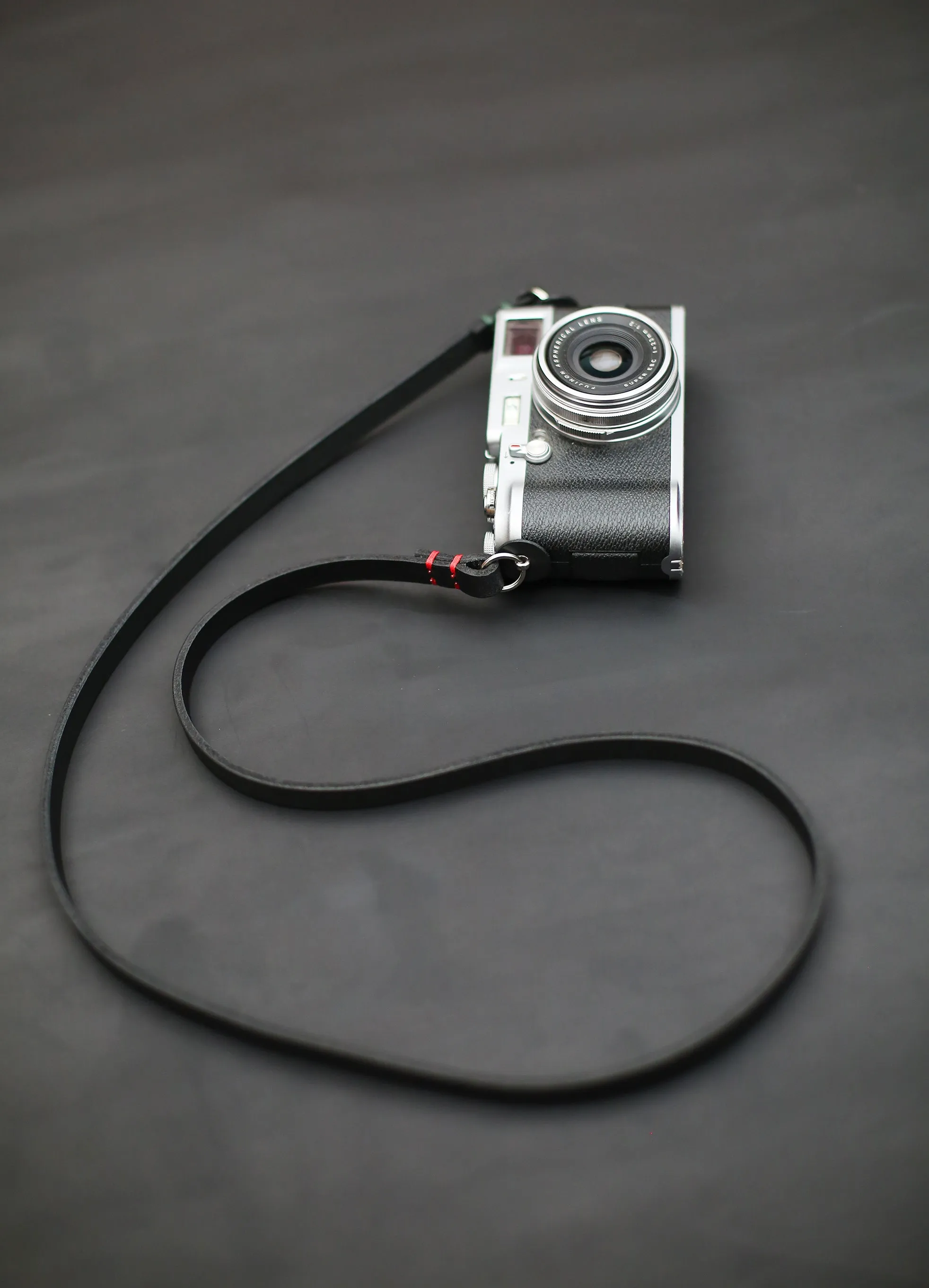 Urban Travel Handmade Black Leather Camera Strap ?C 10mm Wide Full-Grain Buffalo, Minimalist Design