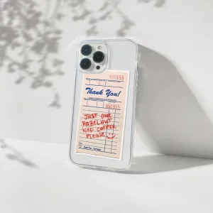 Hazelnut Guest Check Silicone Clear Case Professional Look