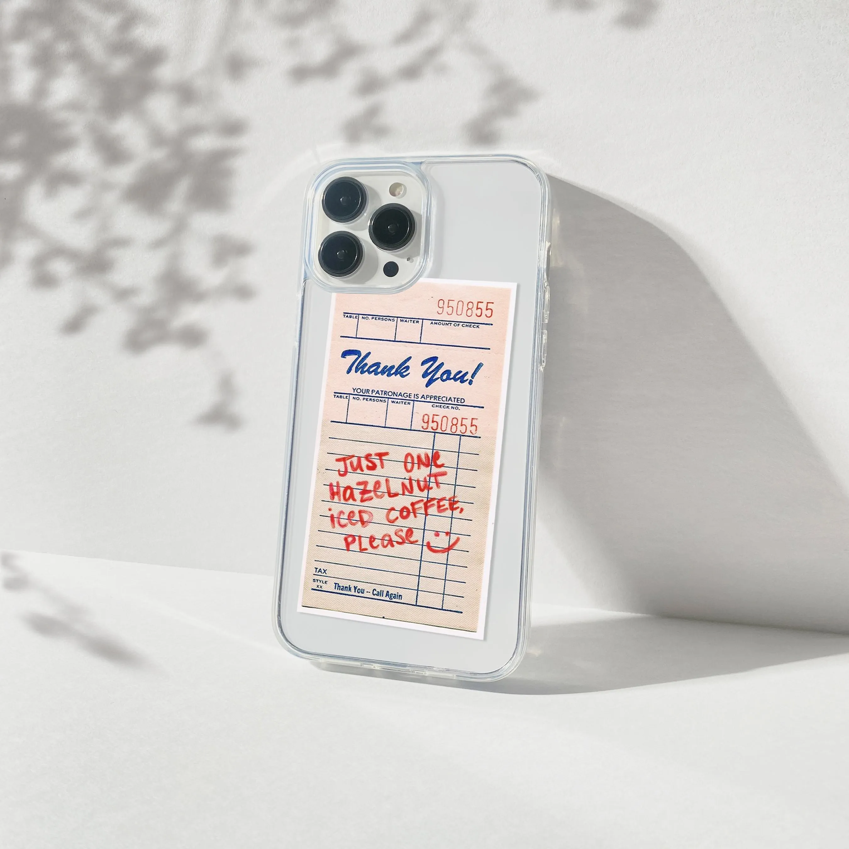 Hazelnut Guest Check Silicone Clear Case Professional Look