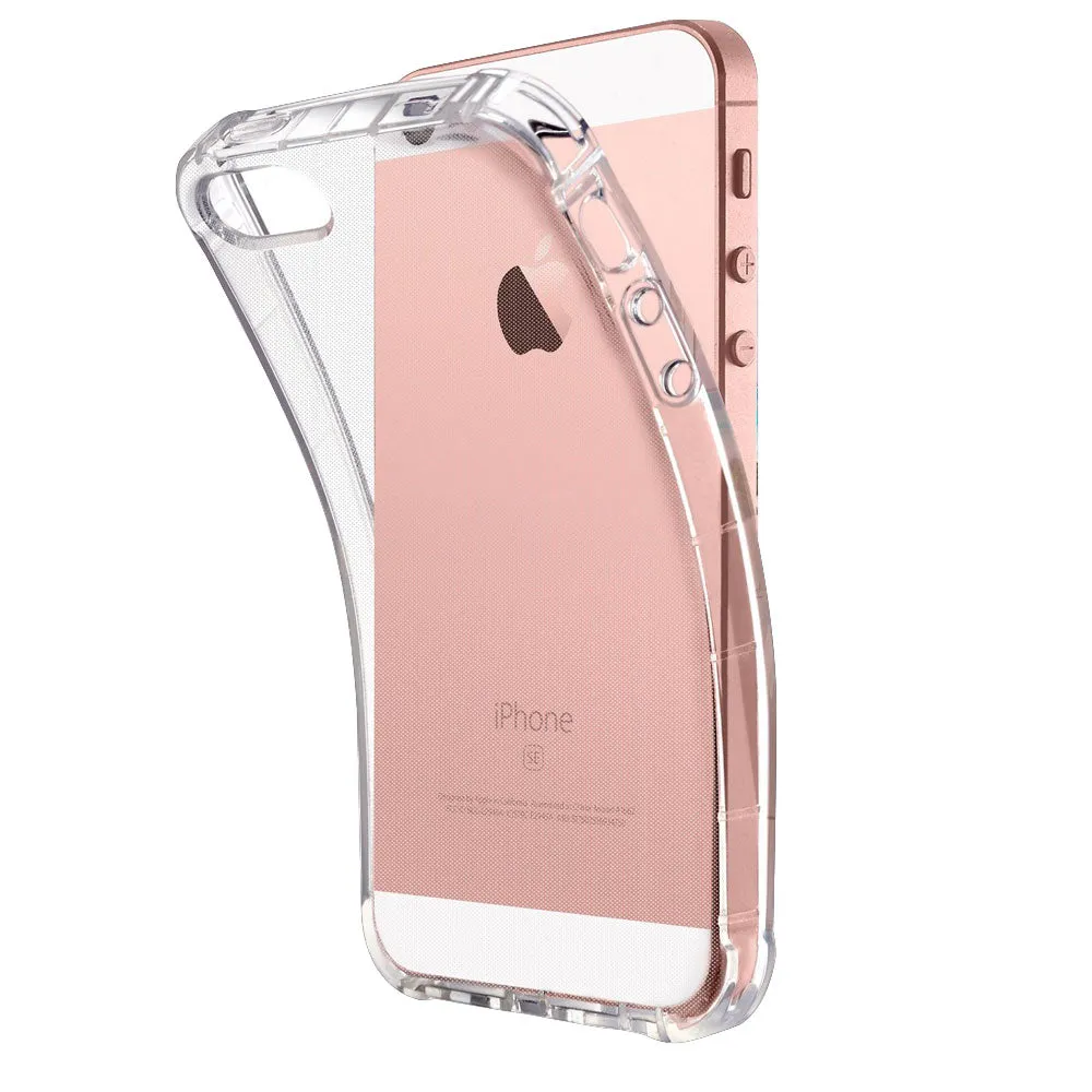 Soft Gel Material HD Clear Apple iPhone SE TPU Gel Case Travel Accessory Soft Edge