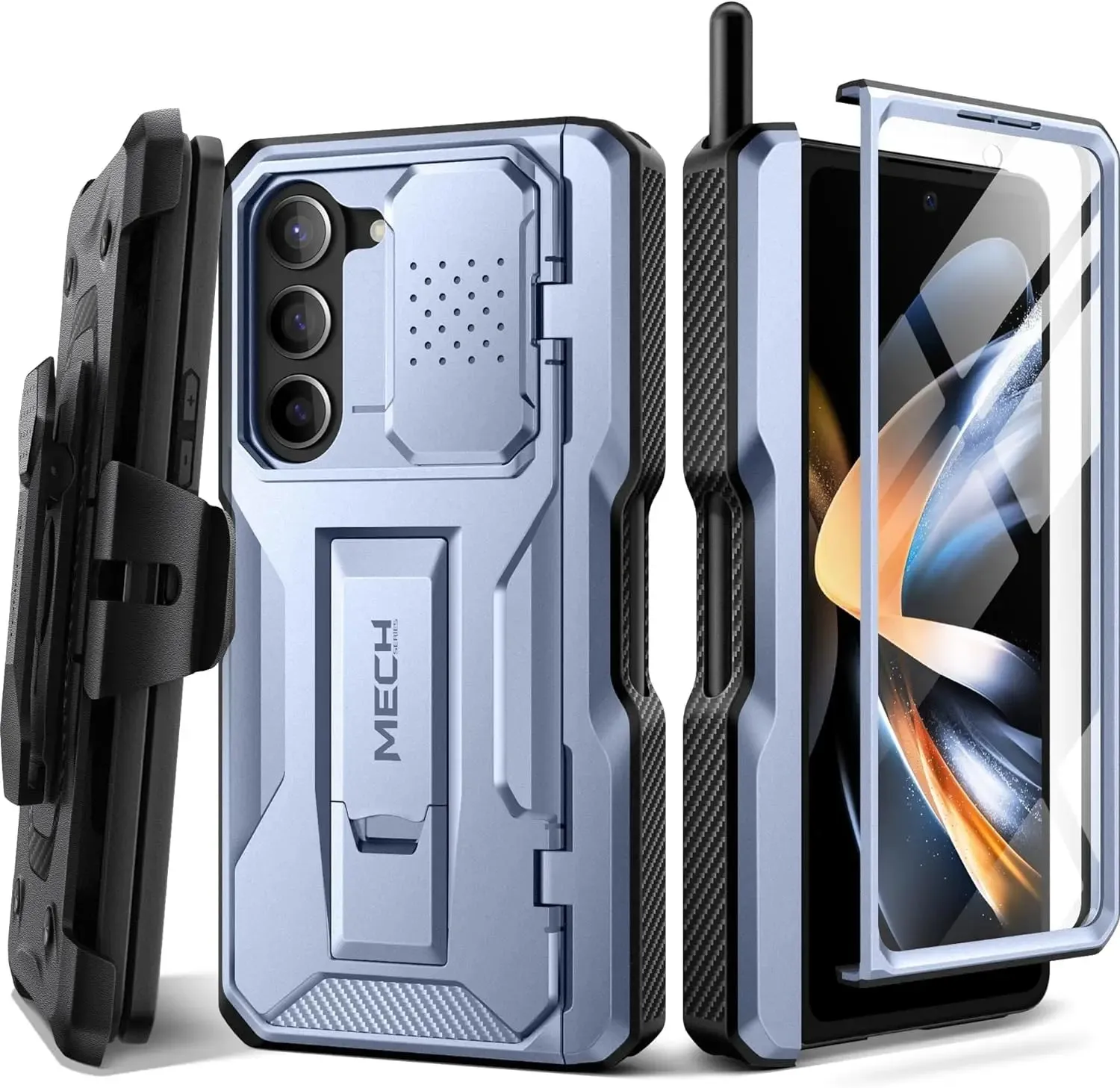 Heavy Duty Phone Case for Samsung Galaxy Z Fold 5 Creative Pattern Elegant Build Texture