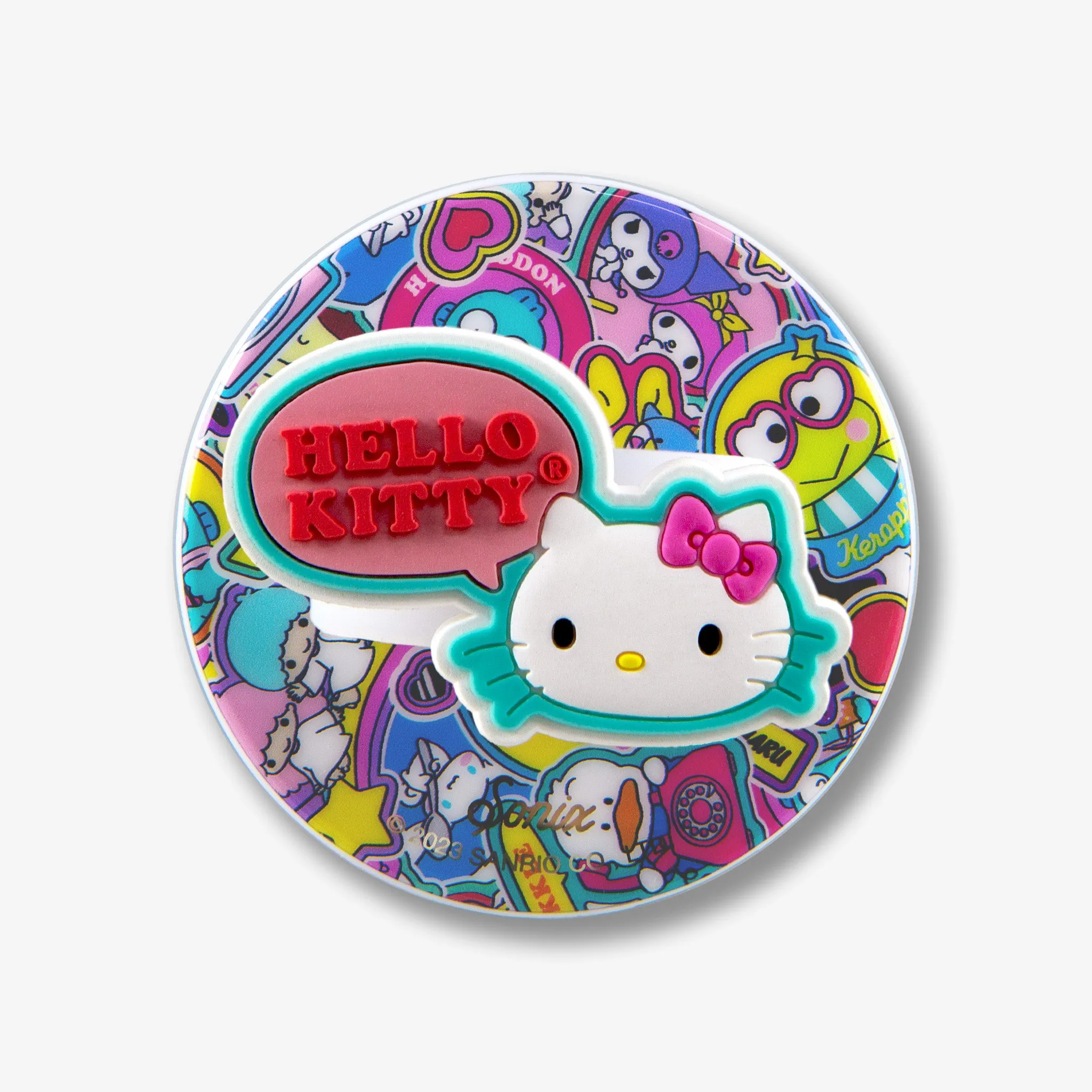Portable Mobile Spin Home use Hello Kitty? & Friends Stickers Magnetic Removable Phone Ring