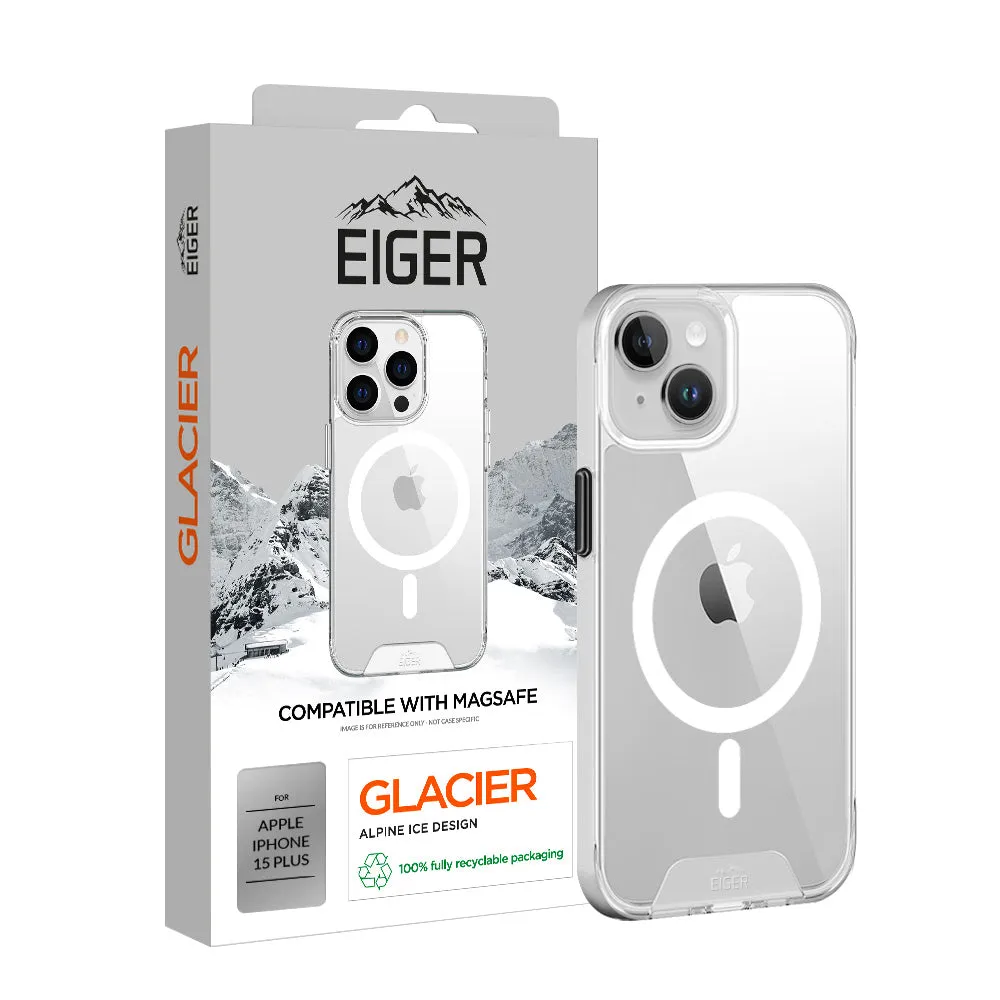 Eiger Glacier Magsafe Case for Apple iPhone 15 Plus in Clear Premium Feel