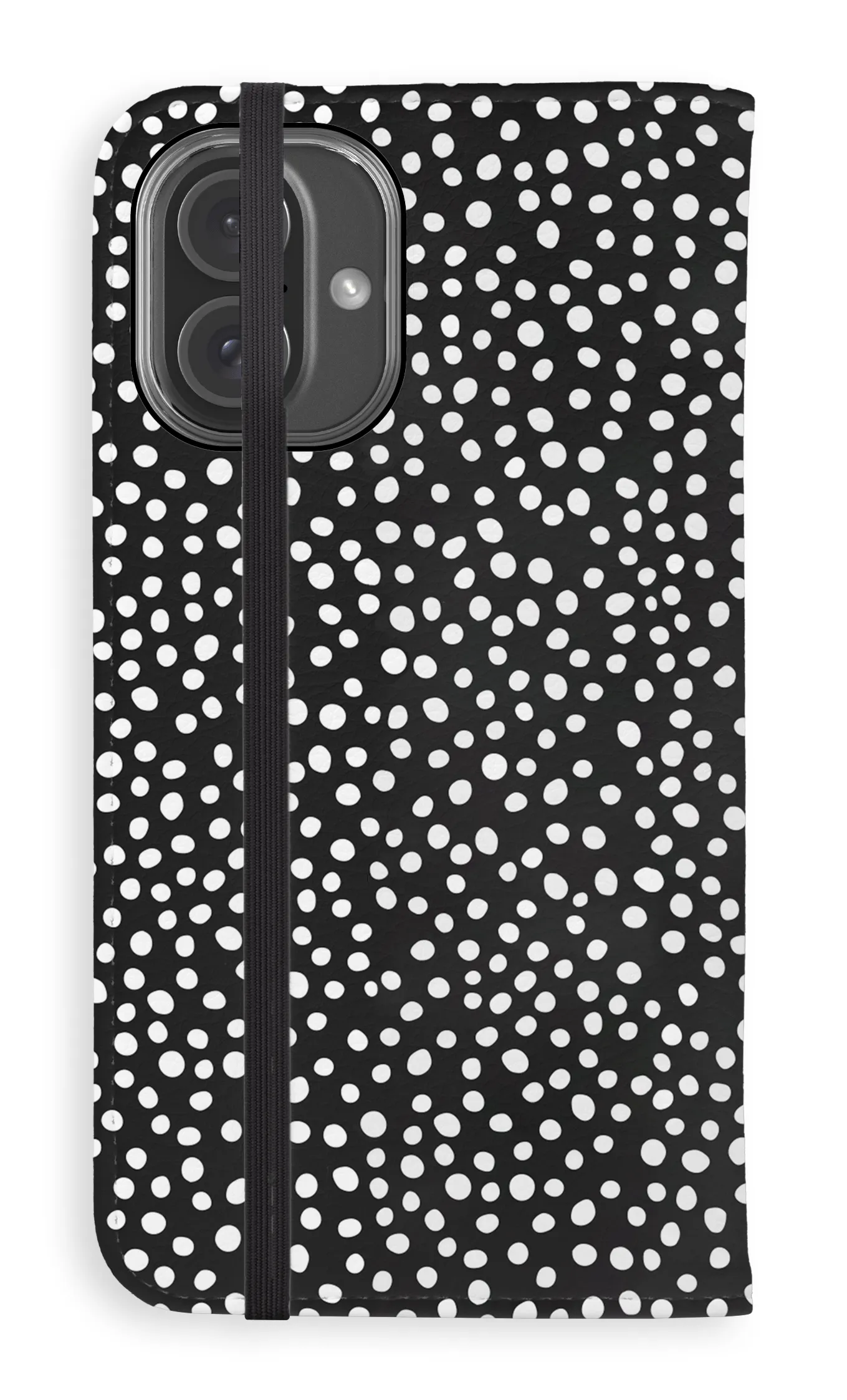 Fashionable Texture Strong Shell Honey Black Folio Case