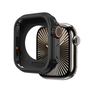 Drop Absorbing Edge Bandz Apple Watch 7/8/9 - 45mm Metal Case (Black)