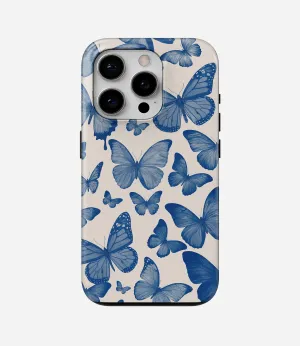Soft Touch Durable Design Texture Indigo Flutter Glossy Armoured Case